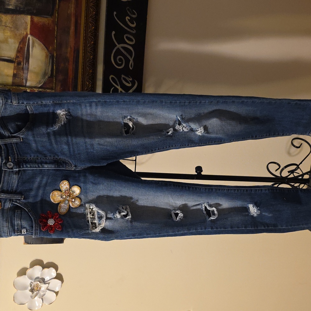 KanCan Dark Blue Denim Jeans Womens Size 11 Waist 29